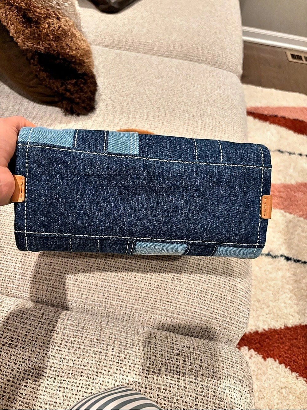 ✨Marc Jacobs (EUC) The Denim Small Tote Bag Patchwork✨ - Picture 8 of 10